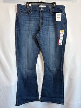 Signature Women’s Dark Blue Flare Jeans
